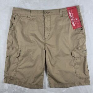 Union Bay Cargo‎ Shorts Men's 38 Beige Flex Waist Stretch Outdoor Hiking NWT